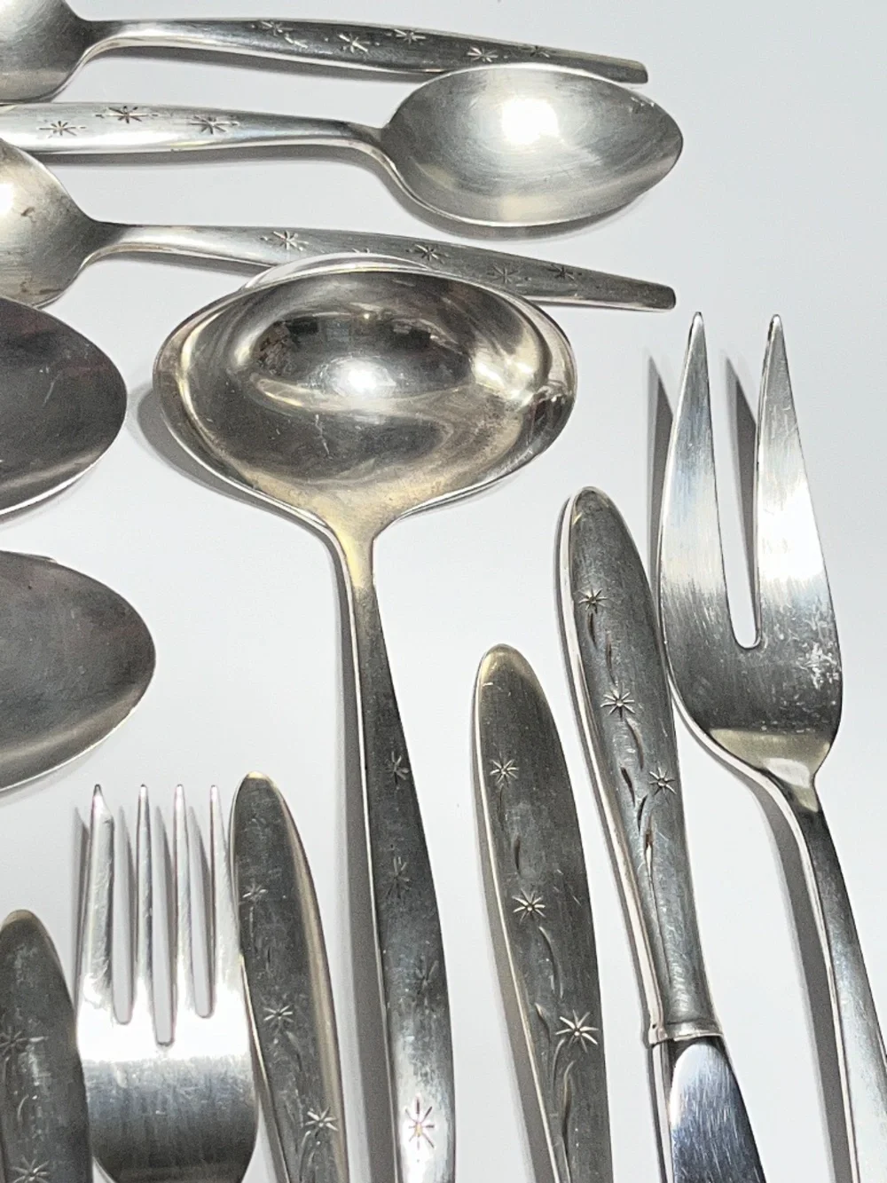 Sterling Silver Lot Good or Scrap 1014g Gorham Celeste & Stardust Flatware